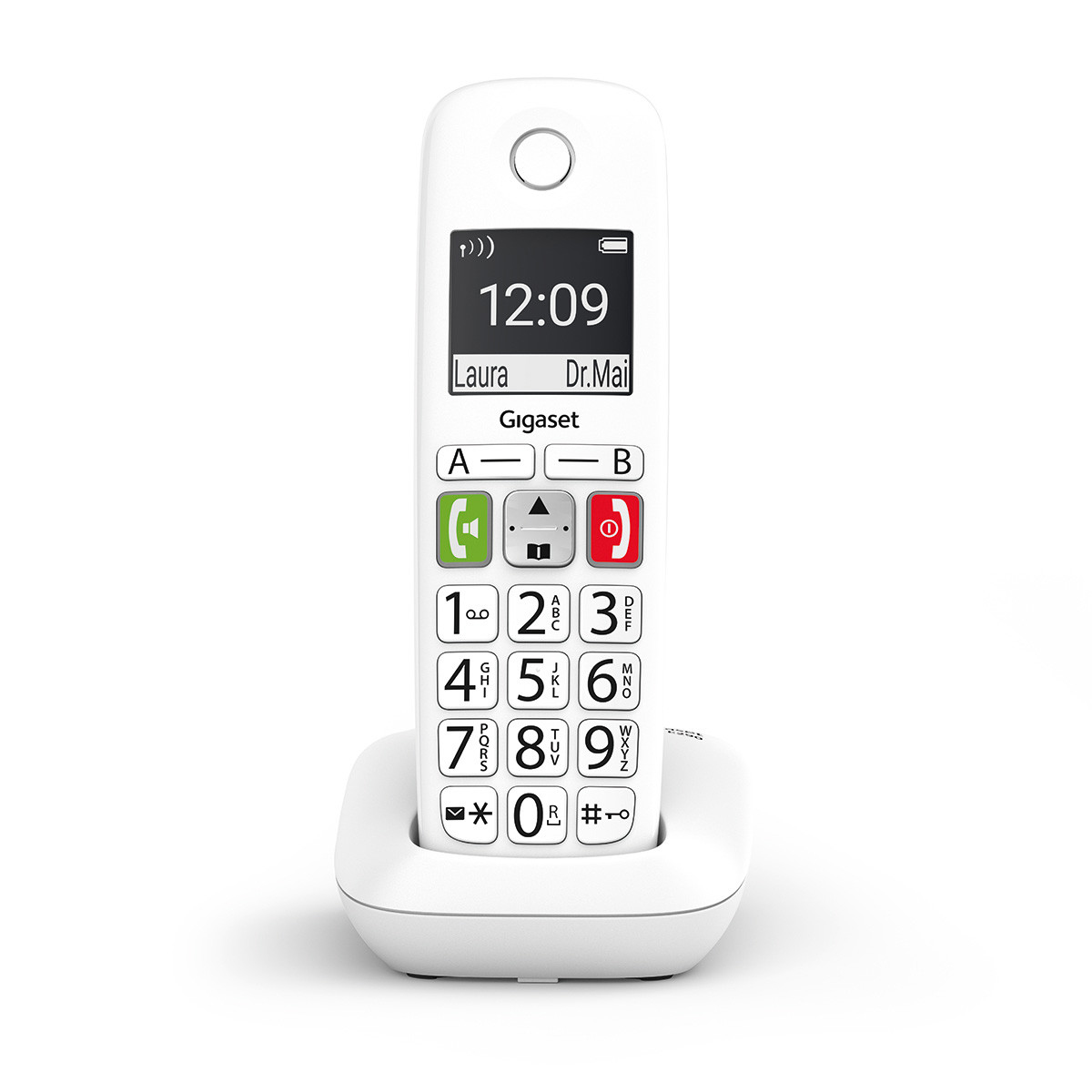 Gigaset E290 Blanc T&eacute;l&eacute;phone Sans Fil Confort